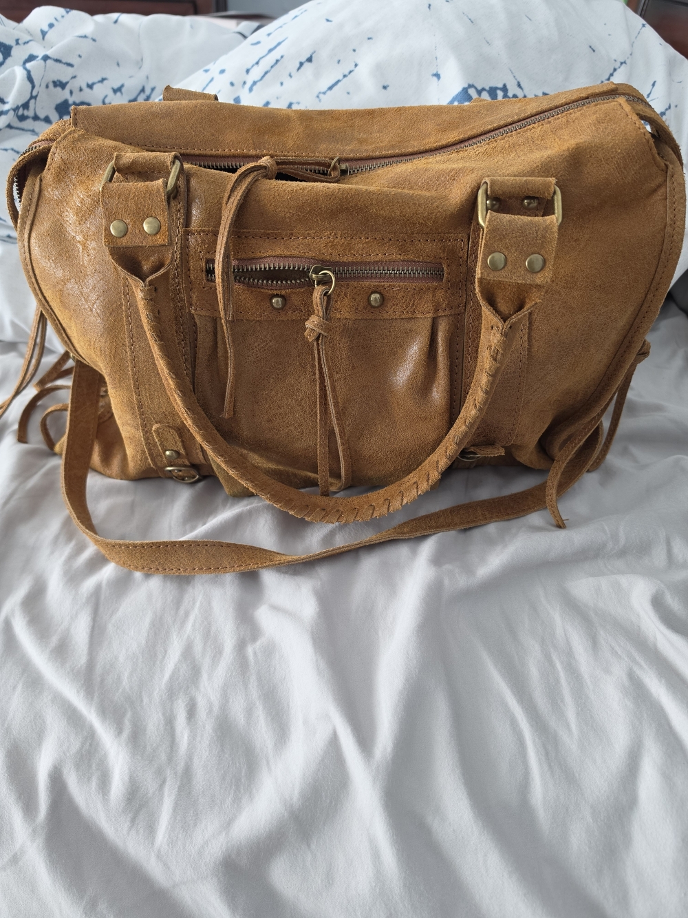 Gave Lux Italian Leather Satchel